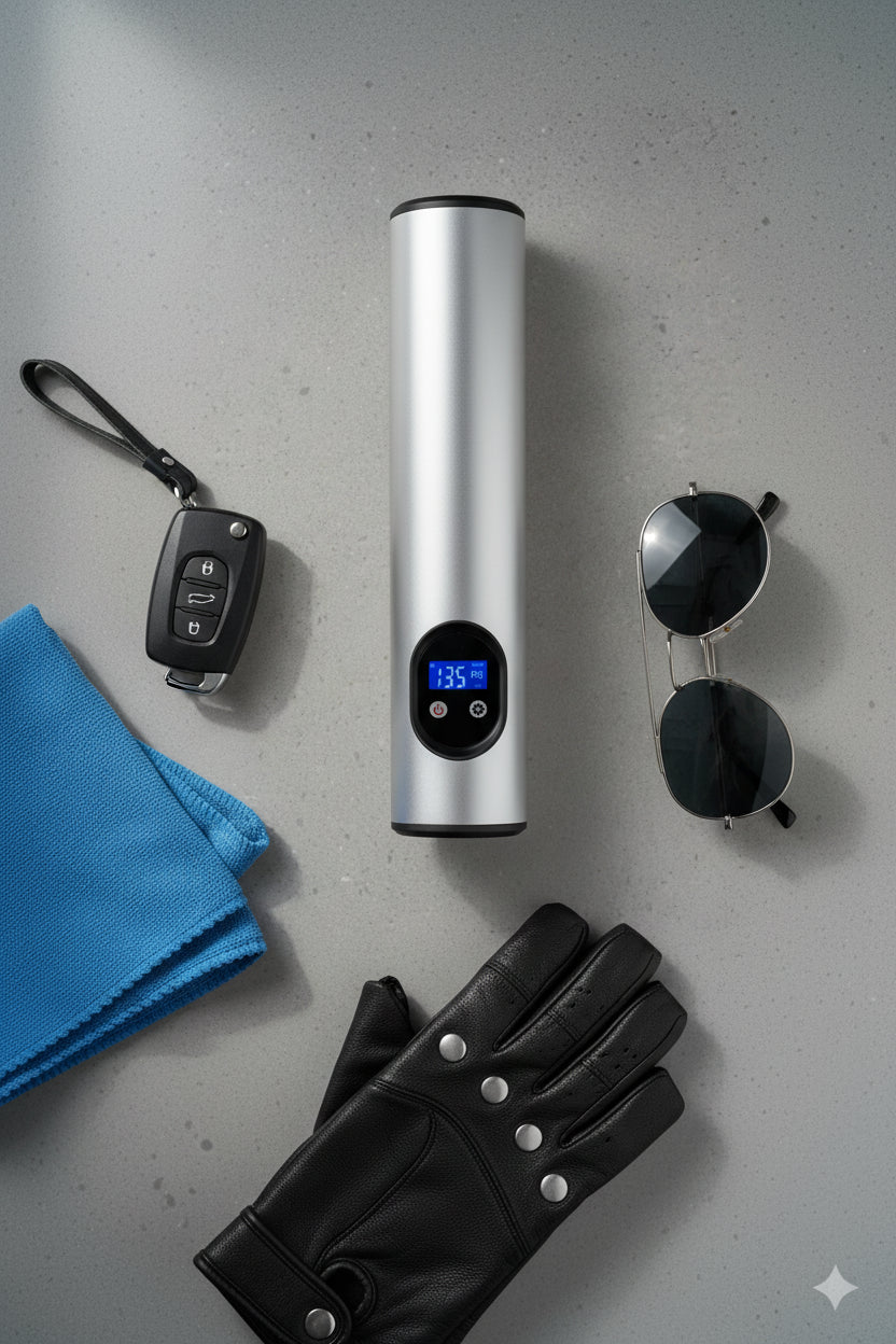 Kabelloser Akku-Kompressor für Auto/Fahrrad | Digital & Schnell - Generated Image 16