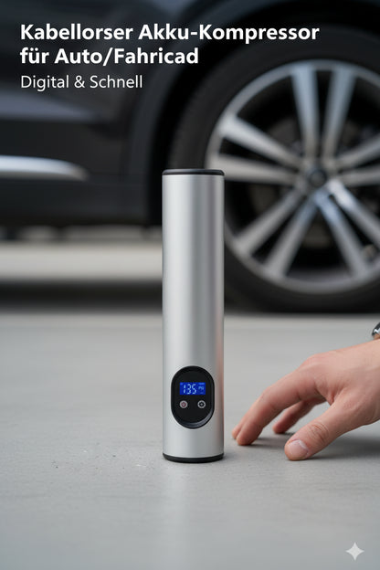 Kabelloser Akku-Kompressor für Auto/Fahrrad | Digital & Schnell - Generated Image 18