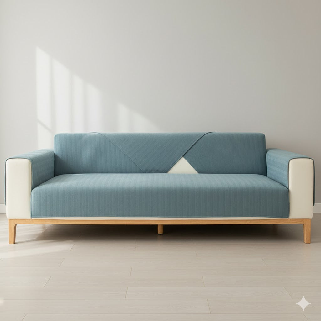 Premium Sofa-Schoner Chenille | Waschbar & Rutschfest