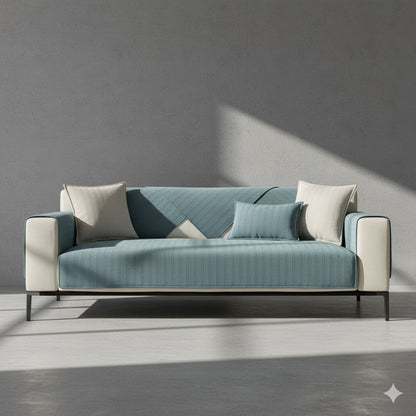 Premium Sofa-Schoner Chenille | Waschbar & Rutschfest