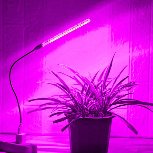 K & S | LED Pflanzenlampe 10W – USB Pflanzenlicht mit 21 LEDs für Zimmerpflanzen & Wachstum