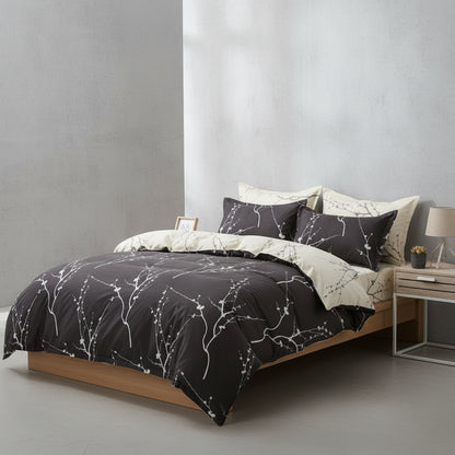 Premium Baumwoll-Bettwäsche 4-teilig | Atmungsaktiv - Generated Image 1