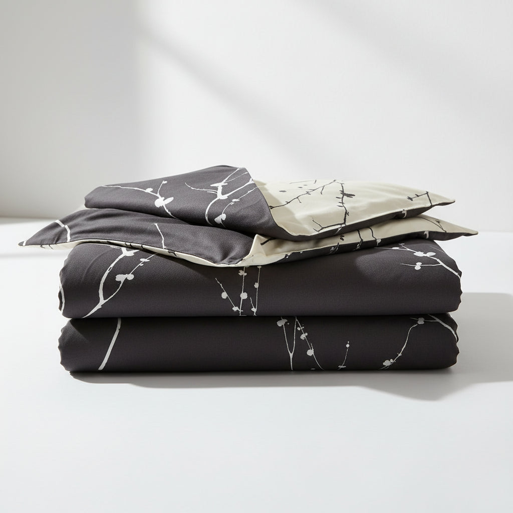 Premium Baumwoll-Bettwäsche 4-teilig | Atmungsaktiv - Generated Image 2