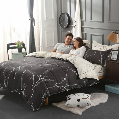 Premium Baumwoll-Bettwäsche 4-teilig | Atmungsaktiv - Generated Image 5