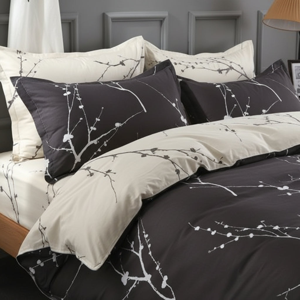 Premium Baumwoll-Bettwäsche 4-teilig | Atmungsaktiv - Generated Image 6