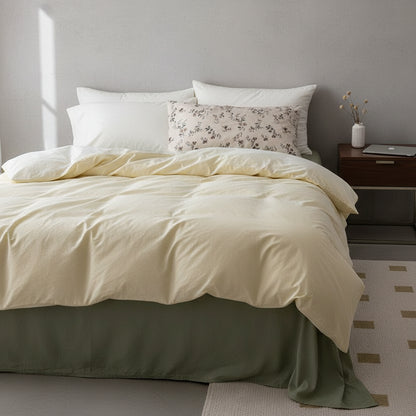 Premium Baumwoll-Bettwäsche Set Landhaus | Atmungsaktiv - Generated Image 1