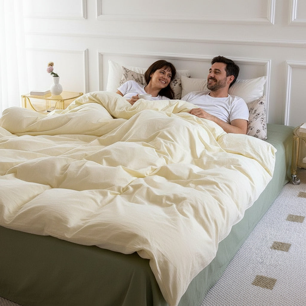 Premium Baumwoll-Bettwäsche Set Landhaus | Atmungsaktiv - Generated Image 5