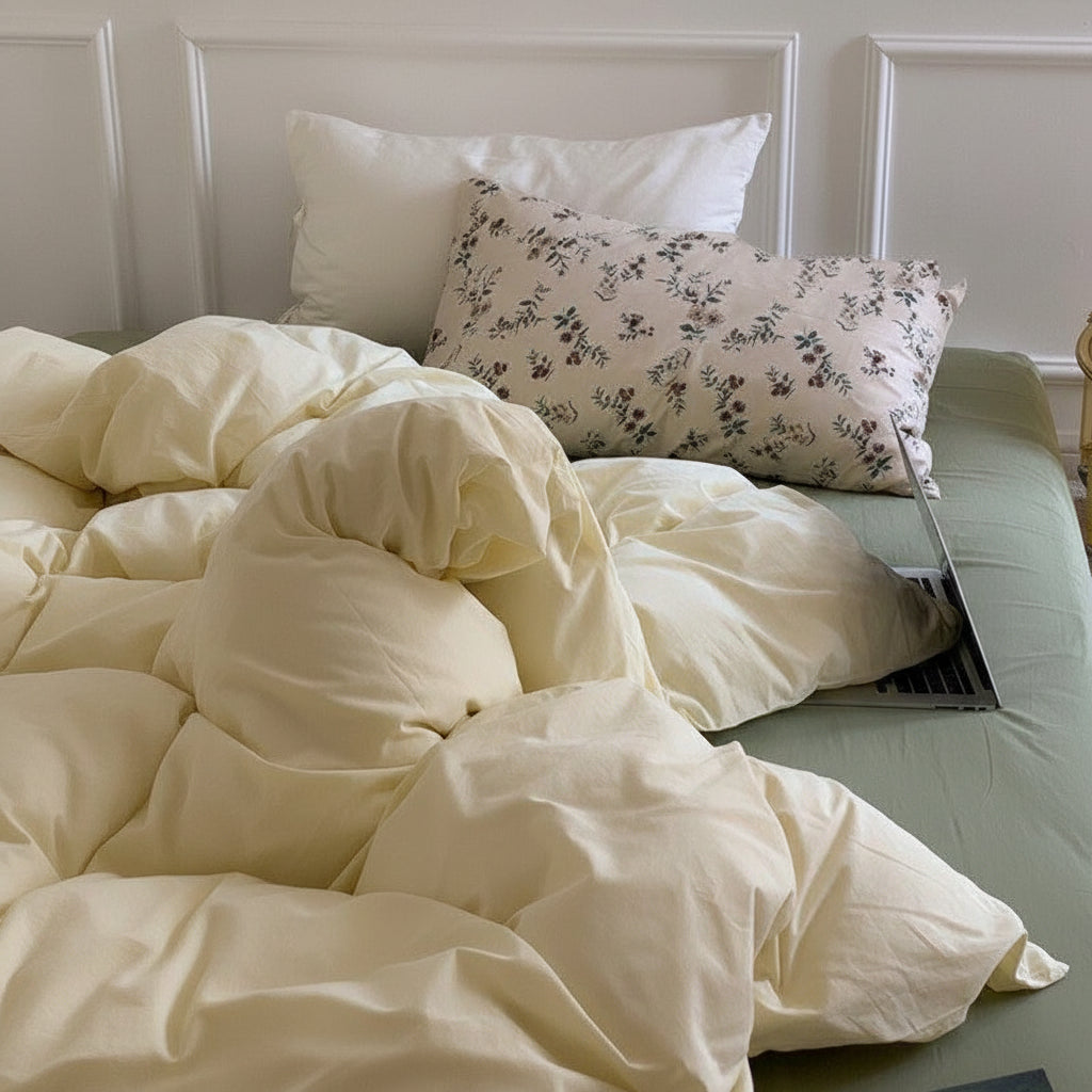 Premium Baumwoll-Bettwäsche Set Landhaus | Atmungsaktiv - Generated Image 6