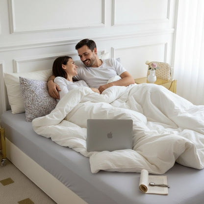 Premium Baumwoll-Bettwäsche Set Landhaus | Atmungsaktiv - Generated Image 11