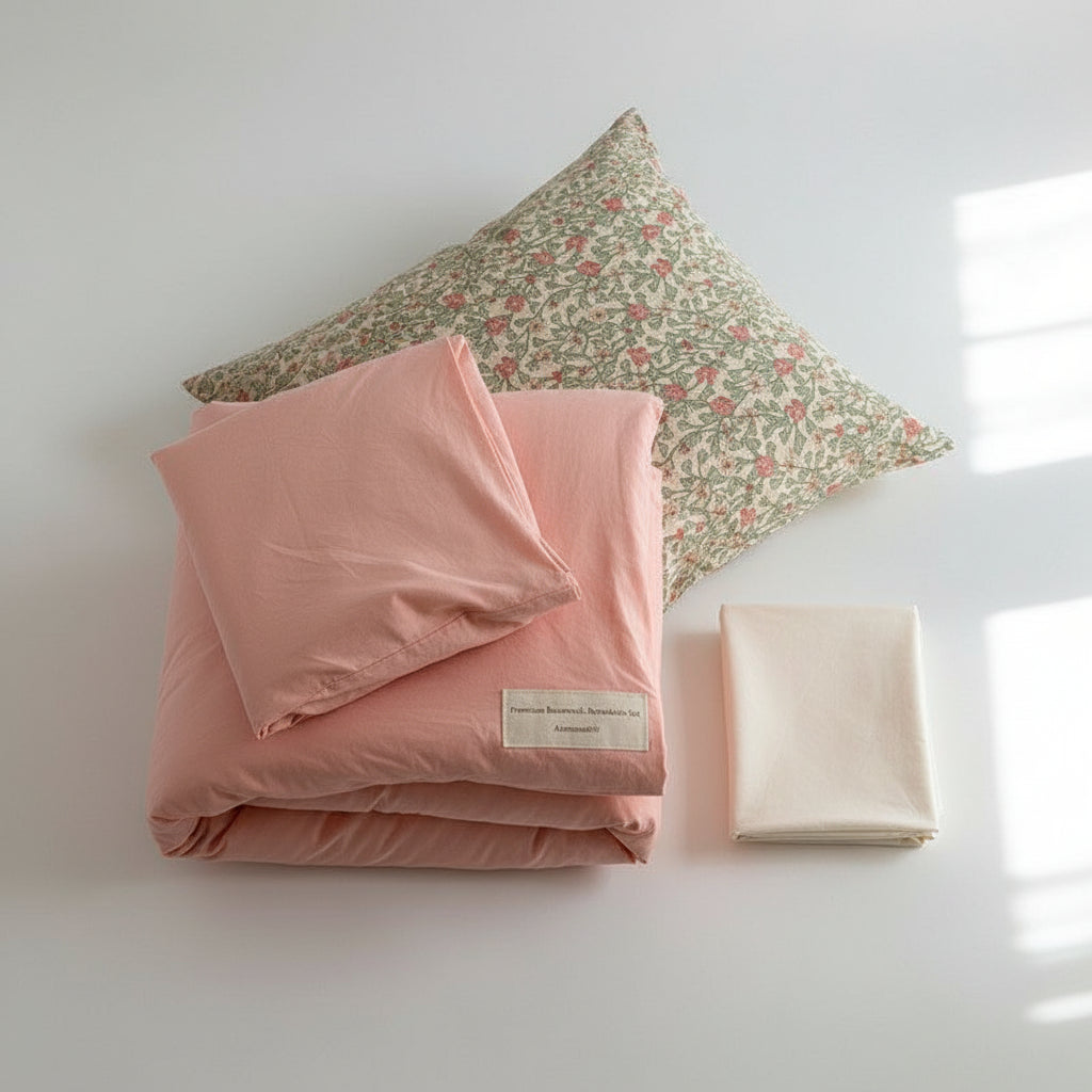 Premium Baumwoll-Bettwäsche Set Landhaus | Atmungsaktiv - Generated Image 20