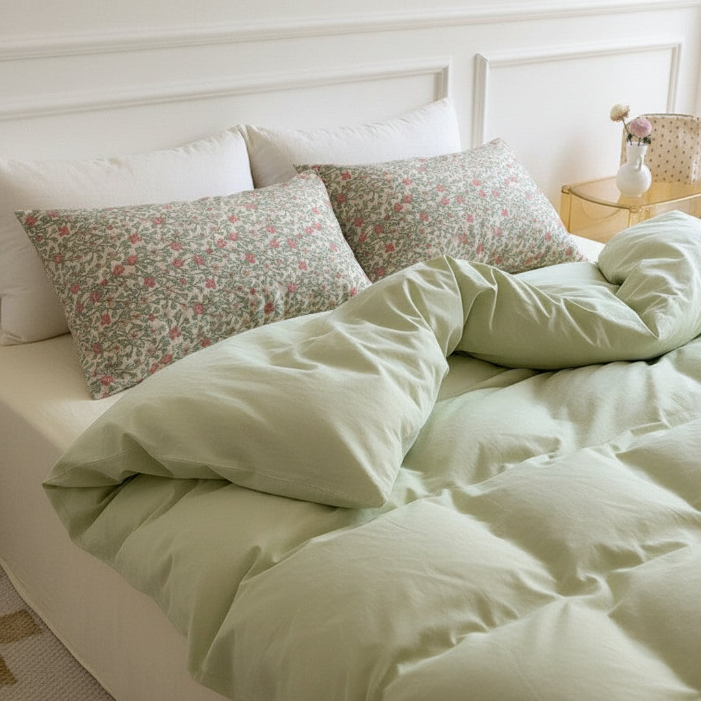 Premium Baumwoll-Bettwäsche Set Landhaus | Atmungsaktiv - Generated Image 28