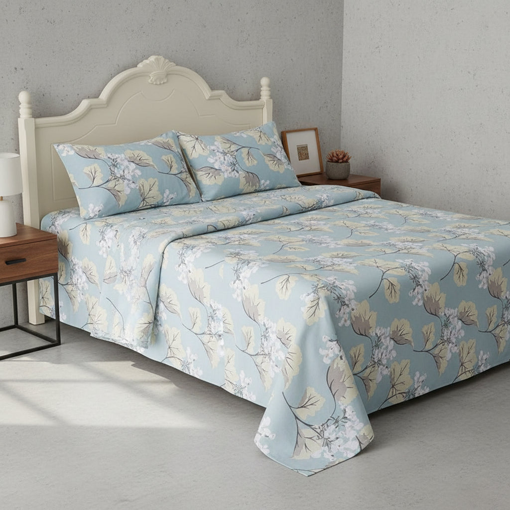 Premium Baumwoll-Bettwäsche Set | Florales Design - Generated Image 25