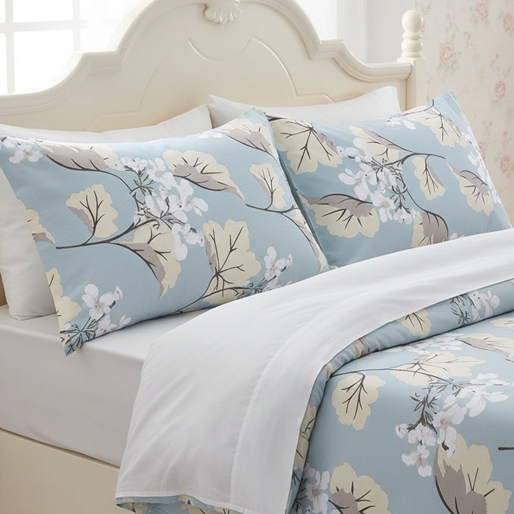 Premium Baumwoll-Bettwäsche Set | Florales Design - Generated Image 28