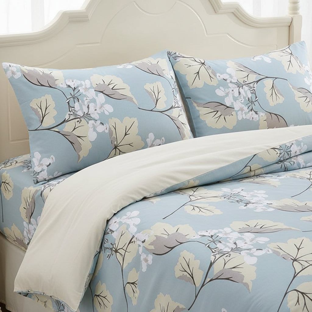 Premium Baumwoll-Bettwäsche Set | Florales Design - Generated Image 30