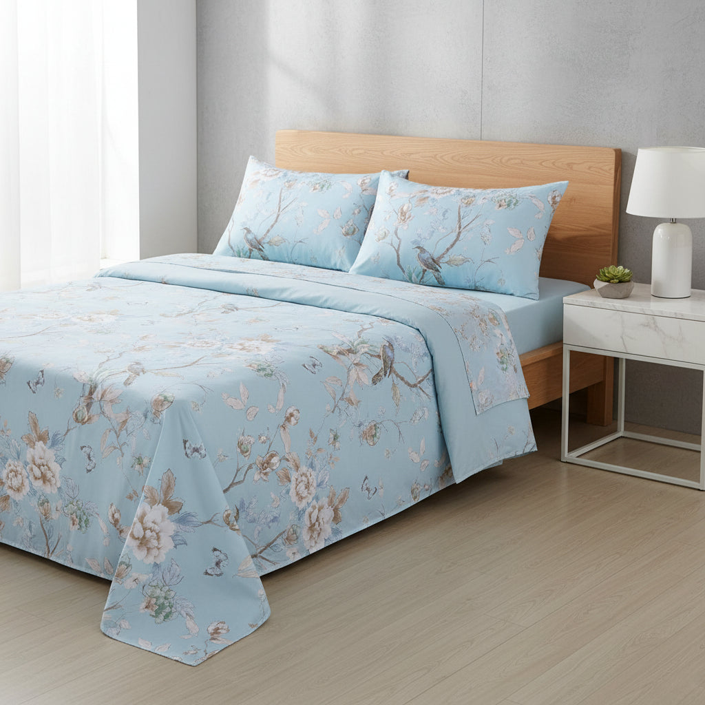 Premium Baumwoll-Bettwäsche Set | Florales Design - Generated Image 31