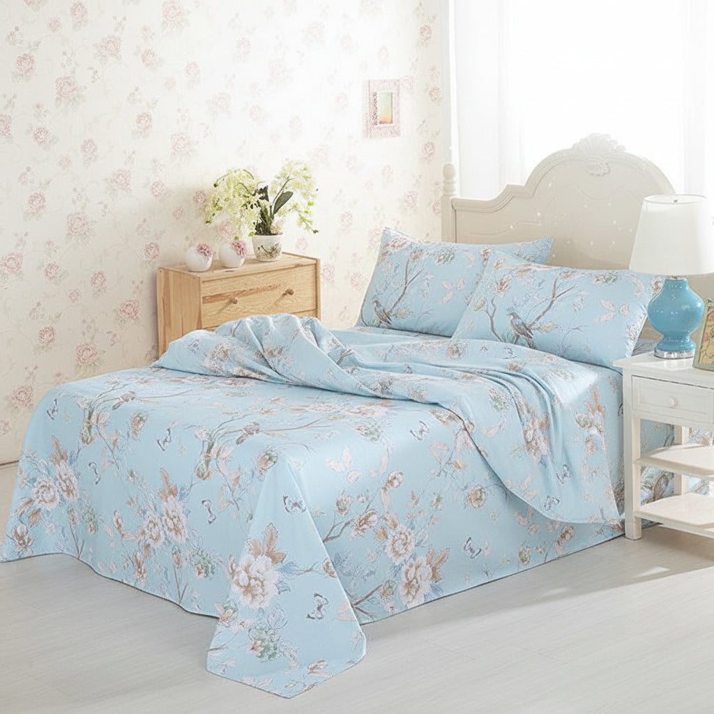 Premium Baumwoll-Bettwäsche Set | Florales Design - Generated Image 33