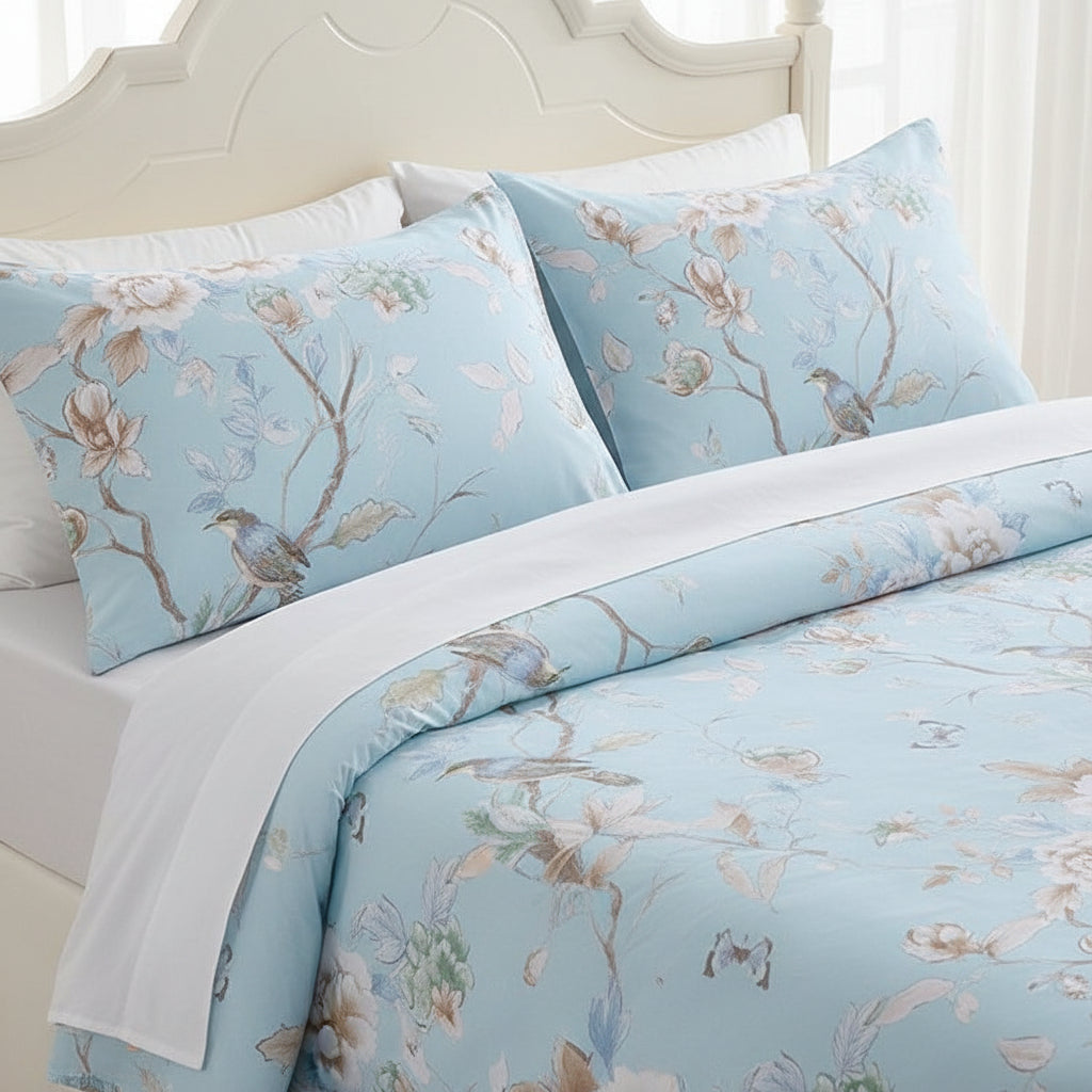 Premium Baumwoll-Bettwäsche Set | Florales Design - Generated Image 34