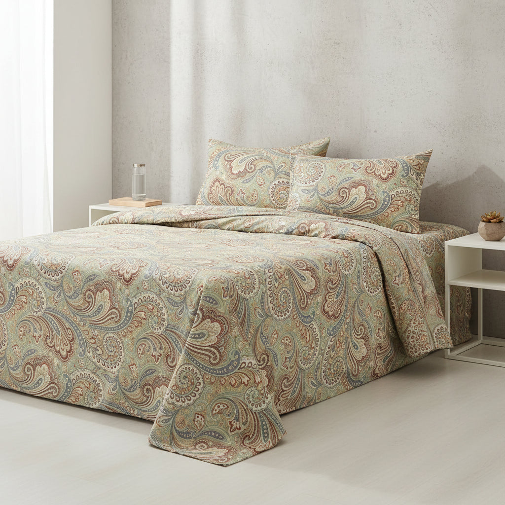 Premium Baumwoll-Bettwäsche Set | Florales Design - Generated Image 1