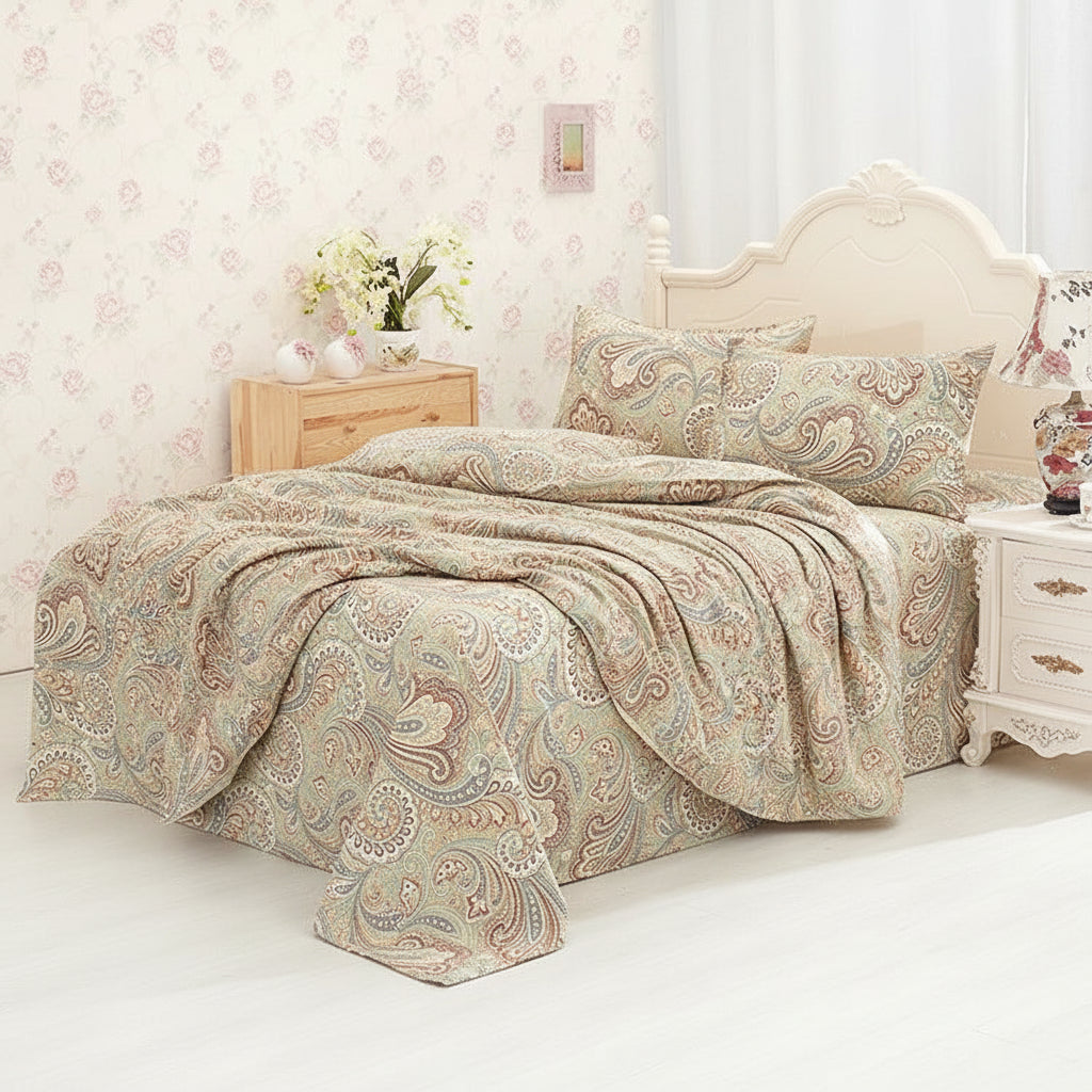 Premium Baumwoll-Bettwäsche Set | Florales Design - Generated Image 3