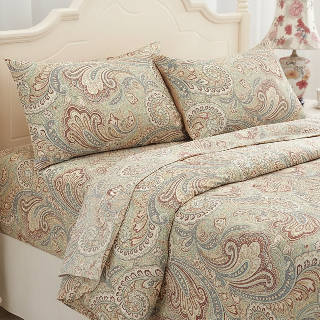 Premium Baumwoll-Bettwäsche Set | Florales Design - Generated Image 6