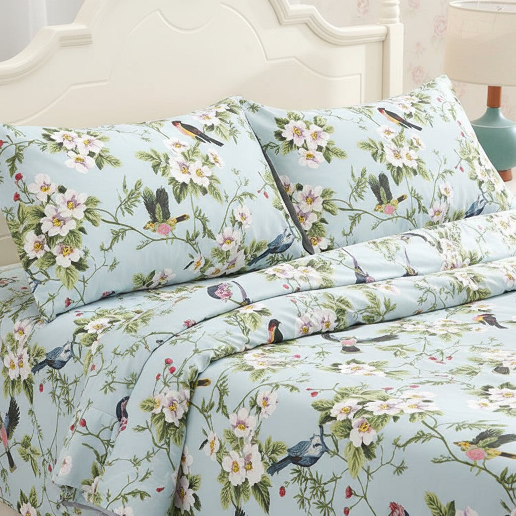 Premium Baumwoll-Bettwäsche Set | Florales Design - Generated Image 22