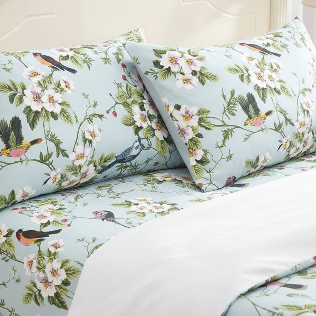 Premium Baumwoll-Bettwäsche Set | Florales Design - Generated Image 24