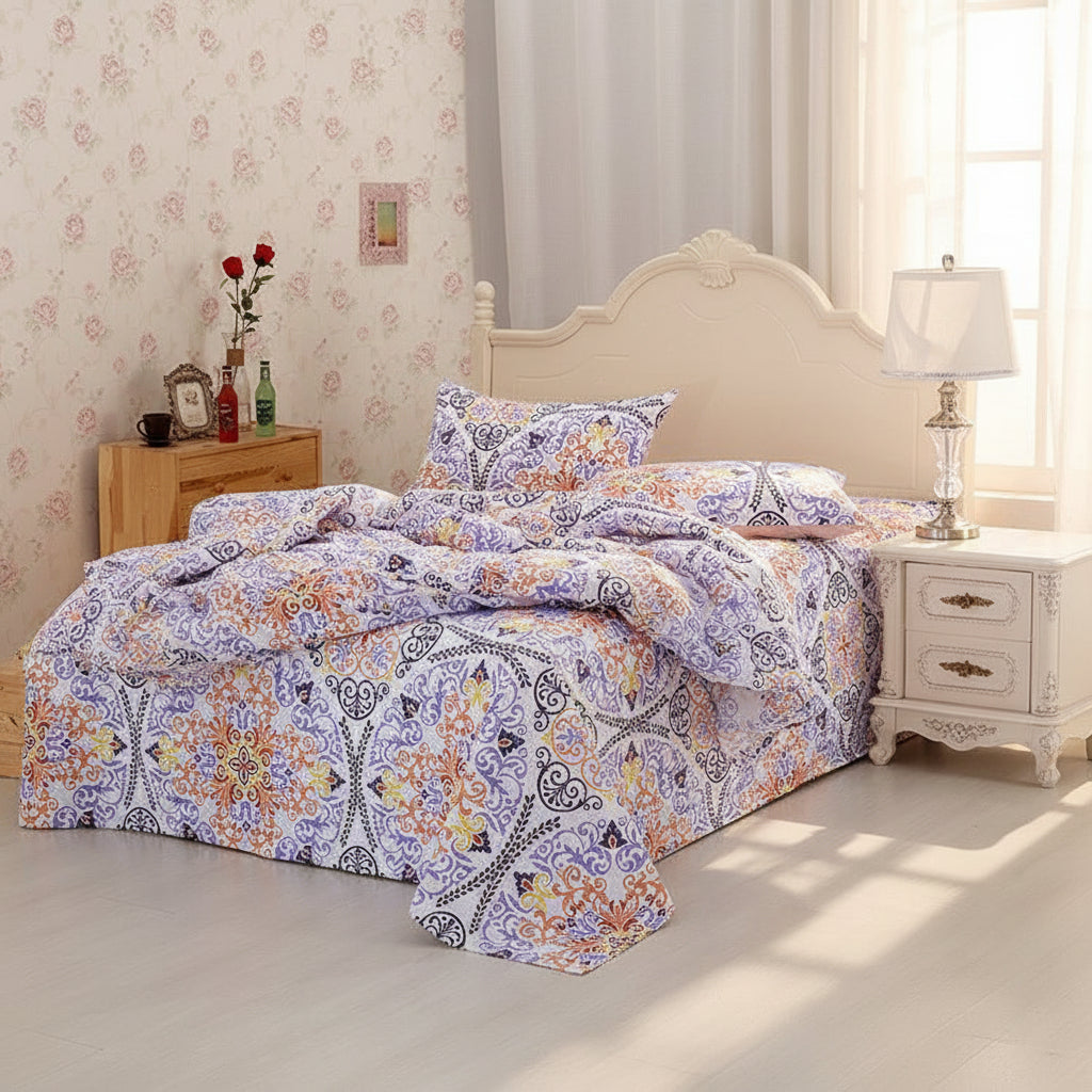 Premium Baumwoll-Bettwäsche Set | Florales Design - Generated Image 15