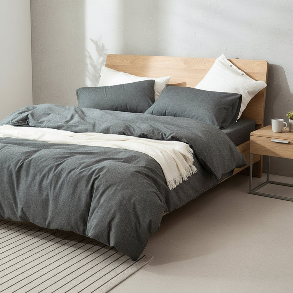 Premium Baumwoll-Bettwäsche Set | Weich & Atmungsaktiv - Generated Image 1