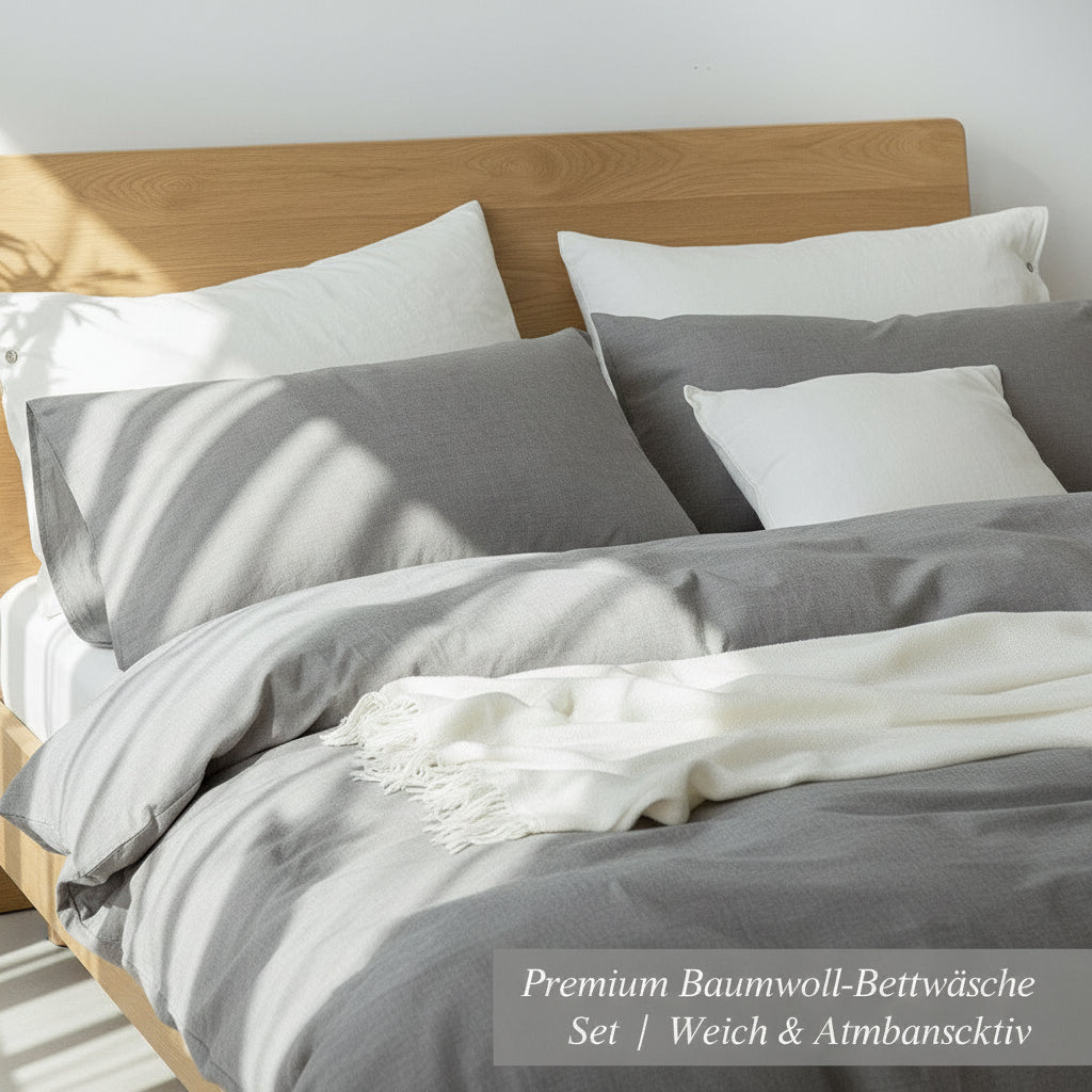 Premium Baumwoll-Bettwäsche Set | Weich & Atmungsaktiv - Generated Image 30