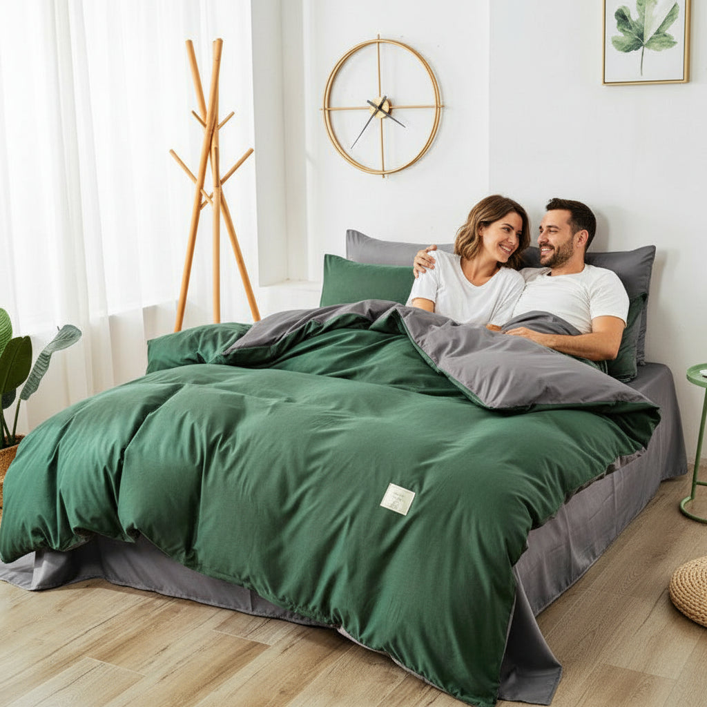 Premium Bettwäsche Set Baumwolle | Atmungsaktiv - Generated Image 11