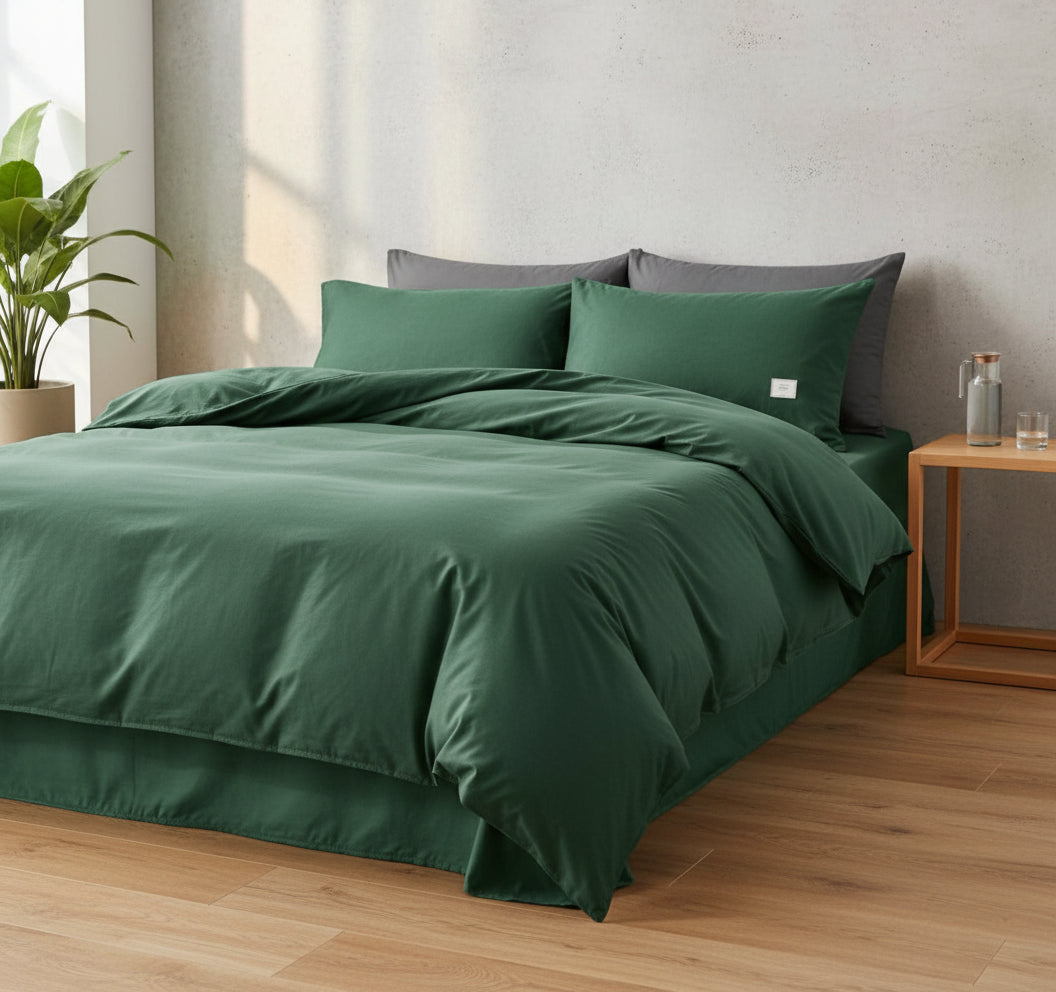 Premium Bettwäsche Set Baumwolle | Atmungsaktiv - Generated Image 1