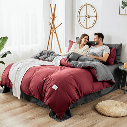 Premium Bettwäsche Set Baumwolle | Atmungsaktiv - Generated Image 47