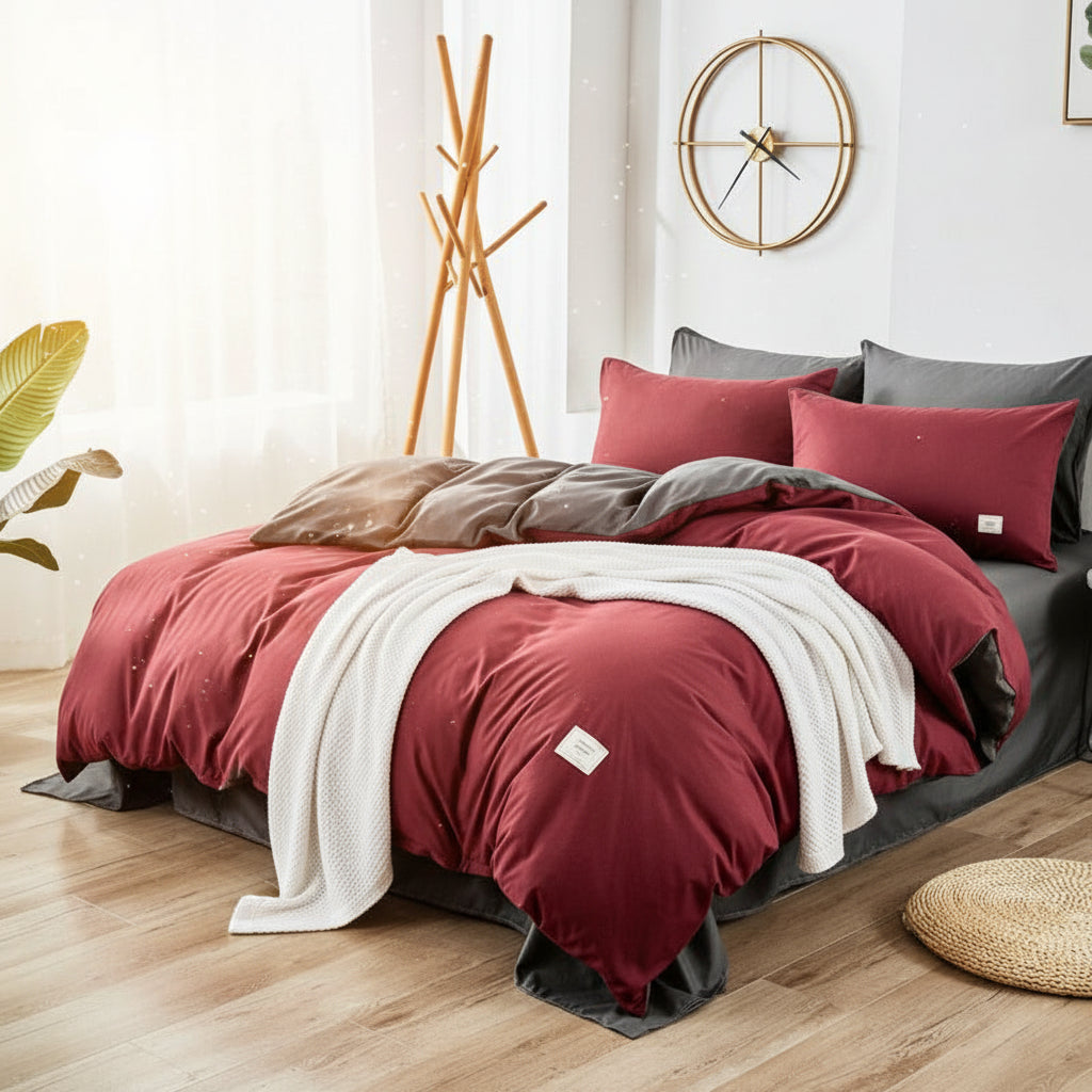 Premium Bettwäsche Set Baumwolle | Atmungsaktiv - Generated Image 33