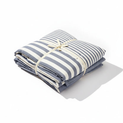 Premium Bettwäsche-Set gestreift 4-teilig | 100% Baumwolle - Generated Image 2