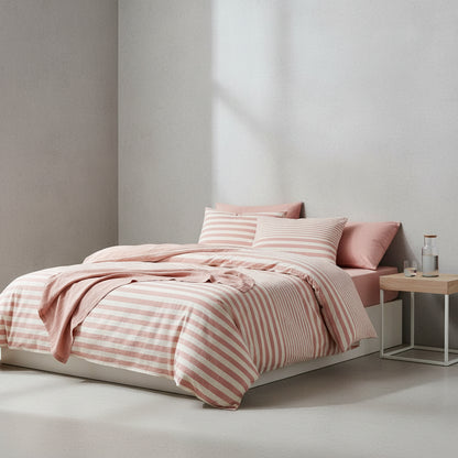 Premium Bettwäsche-Set gestreift 4-teilig | 100% Baumwolle - Generated Image 7