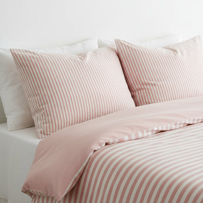 Premium Bettwäsche-Set gestreift 4-teilig | 100% Baumwolle - Generated Image 12