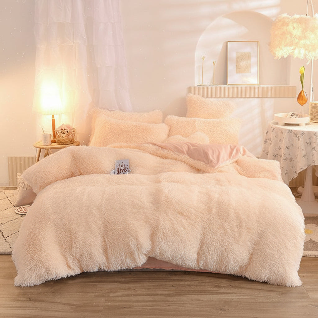 Premium Flausch-Bettwäsche Set | Kuschelig warm - Generated Image 9