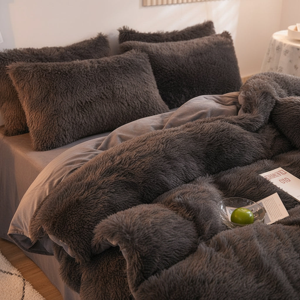 Premium Flausch-Bettwäsche Set | Kuschelig warm - Generated Image 30
