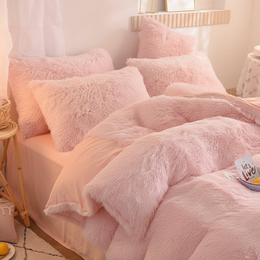 Premium Flausch-Bettwäsche Set | Kuschelig warm - Generated Image 4