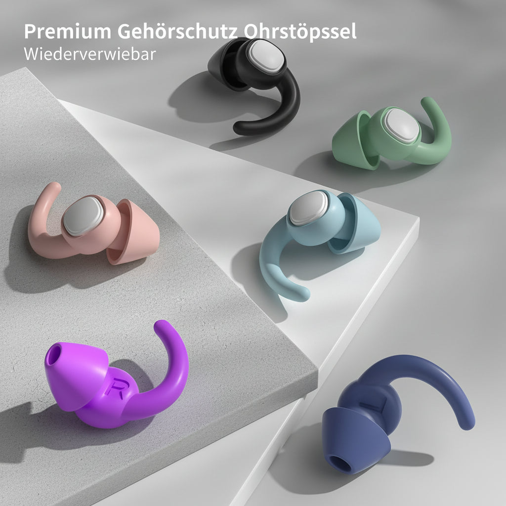 Premium Gehörschutz Ohrstöpsel | Wiederverwendbar - Generated Image 34