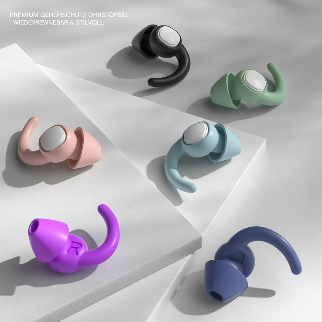 Premium Gehörschutz Ohrstöpsel | Wiederverwendbar - Generated Image 4