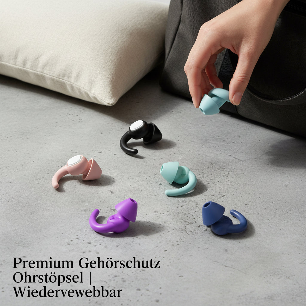 Premium Gehörschutz Ohrstöpsel | Wiederverwendbar - Generated Image 6