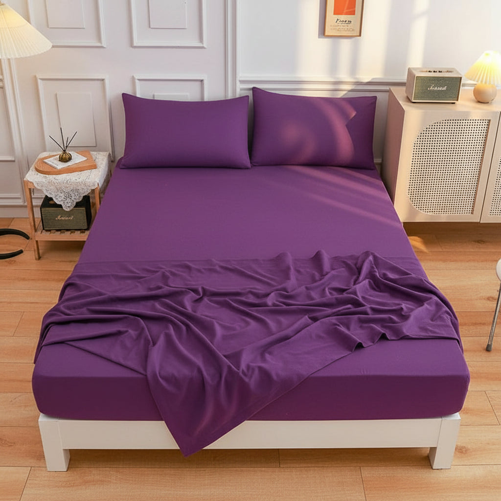 Premium Jersey Spannbettlaken-Set Baumwolle | Bügelfrei - Generated Image 75