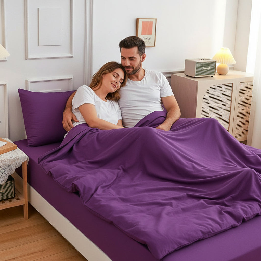 Premium Jersey Spannbettlaken-Set Baumwolle | Bügelfrei - Generated Image 77