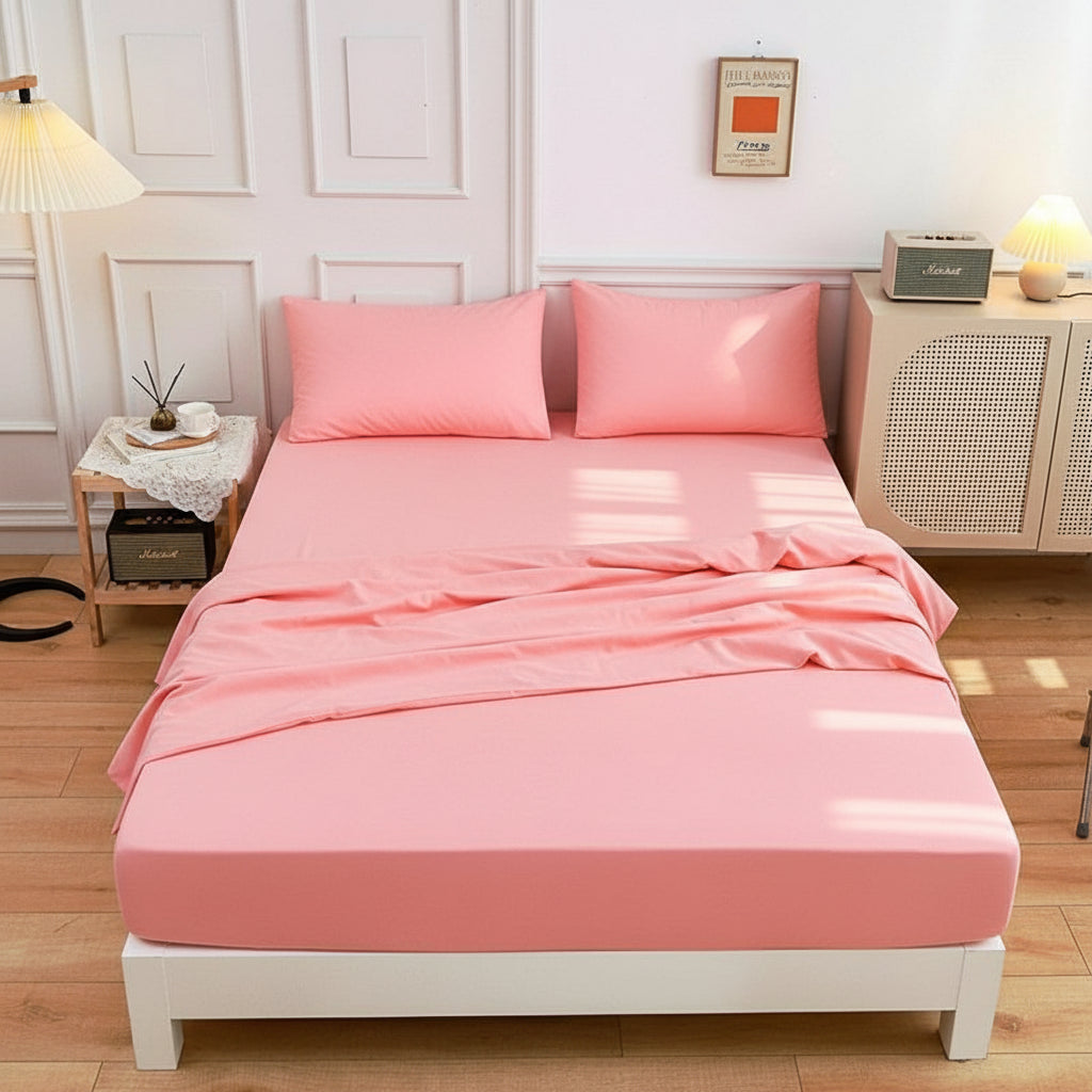 Premium Jersey Spannbettlaken-Set Baumwolle | Bügelfrei - Generated Image 87