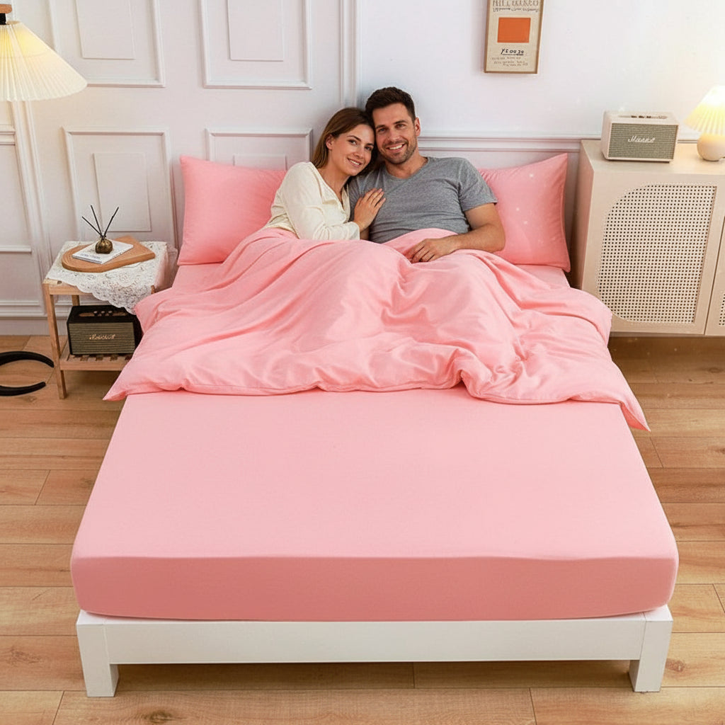 Premium Jersey Spannbettlaken-Set Baumwolle | Bügelfrei - Generated Image 89