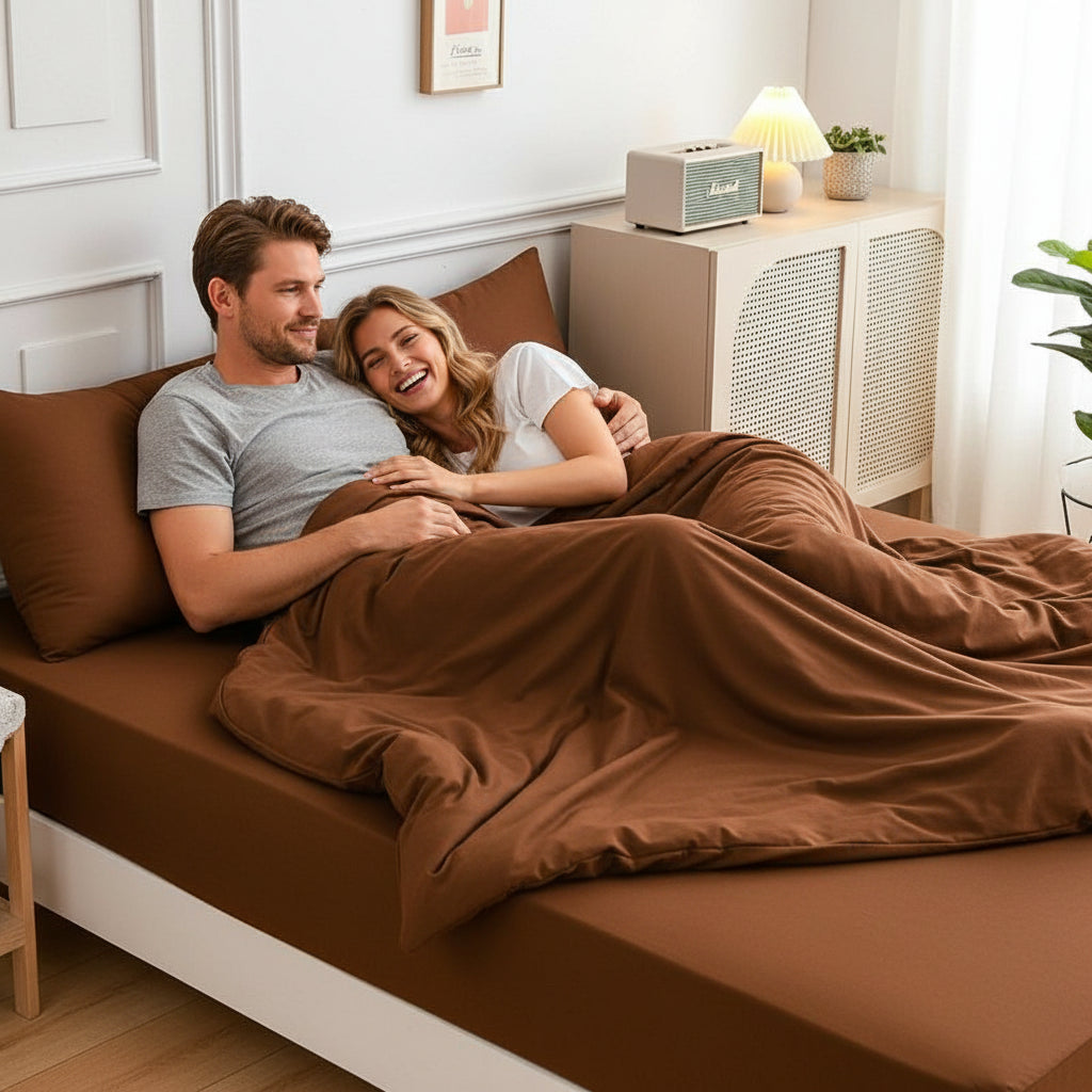 Premium Jersey Spannbettlaken-Set Baumwolle | Bügelfrei - Generated Image 65