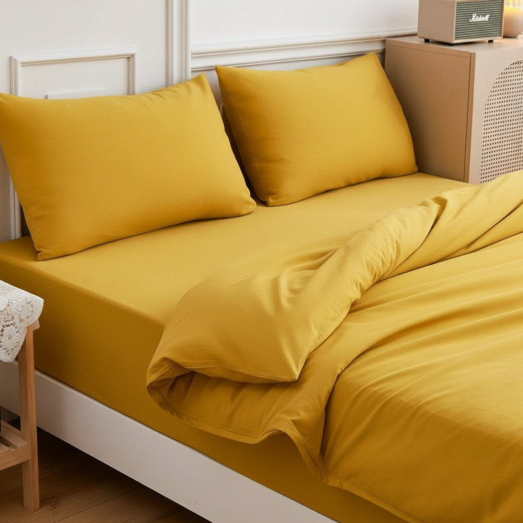 Premium Jersey Spannbettlaken-Set Baumwolle | Bügelfrei - Generated Image 54