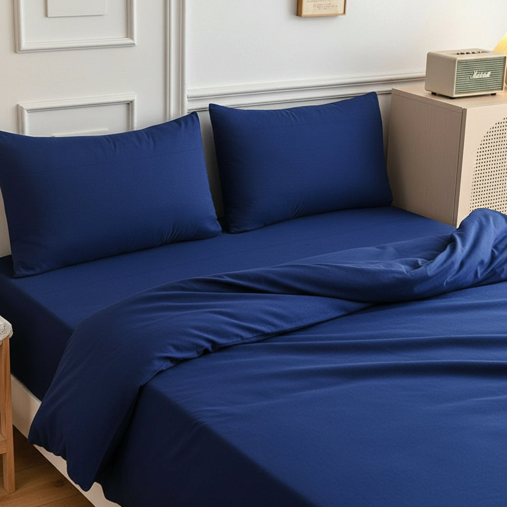 Premium Jersey Spannbettlaken-Set Baumwolle | Bügelfrei - Generated Image 22