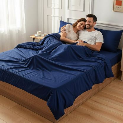 Premium Jersey Spannbettlaken-Set Baumwolle | Bügelfrei - Generated Image 23